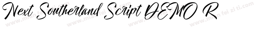 Next Southerland Script DEMO Regula字体转换